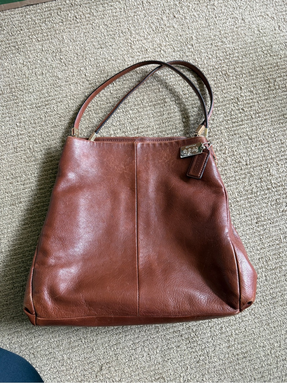 Coach Brown Leather Shoulder Tote